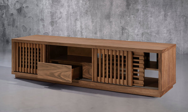 OLIVER-82" MEDIA CONSOLE IN AMERICAN WALNUT