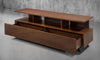 TANGO-75" CONTEMPORARY MEDIA CONSOLE IN A RICH COGNAC FINISH OVER BRAZILIAN CHERRY