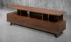 TANGO-75" CONTEMPORARY MEDIA CONSOLE IN A RICH COGNAC FINISH OVER BRAZILIAN CHERRY