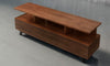 TANGO-75" CONTEMPORARY MEDIA CONSOLE IN A RICH COGNAC FINISH OVER BRAZILIAN CHERRY