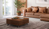 48" Cherry Wood Coffee Table Cognac Finish. TANGO-CT