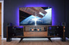 MAXWELL-78" EXOTIC MEDIA CONSOLE IN SOUTH AMERICAN IRON WOOD