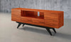 MAXWELL-78" EXOTIC MEDIA CONSOLE IN SOUTH AMERICAN IRON WOOD