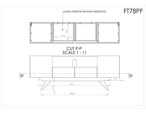 MAXWELL-78" EXOTIC MEDIA CONSOLE IN SOUTH AMERICAN IRON WOOD