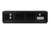 OLIVER-82" OAK MEDIA CONSOLE IN AN EBONY FINISH