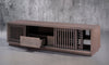 OLIVER-82" MEDIA CONSOLE IN A STUNNING COASTAL GREY FINISH