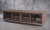 OLIVER-82" MEDIA CONSOLE IN A STUNNING COASTAL GREY FINISH