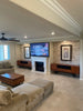 MAXWELL-78" EXOTIC MEDIA CONSOLE IN SOUTH AMERICAN IRON WOOD