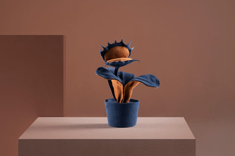 Brazilian flora through a sophisticated, modern lens; Snake Plant Medium Blue; CAR1-AZU