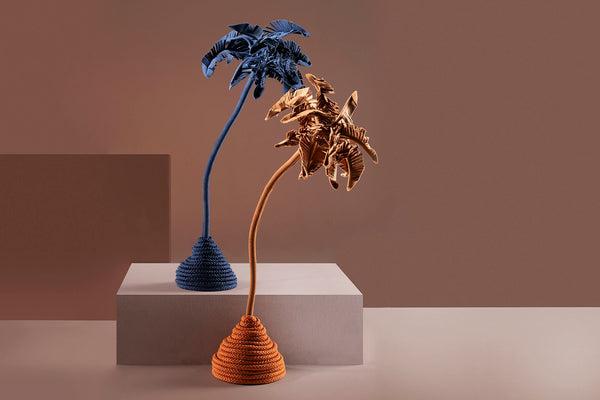 Brazilian flora through a sophisticated, modern lens; Snake Plant Medium Blue; COQ1-TER