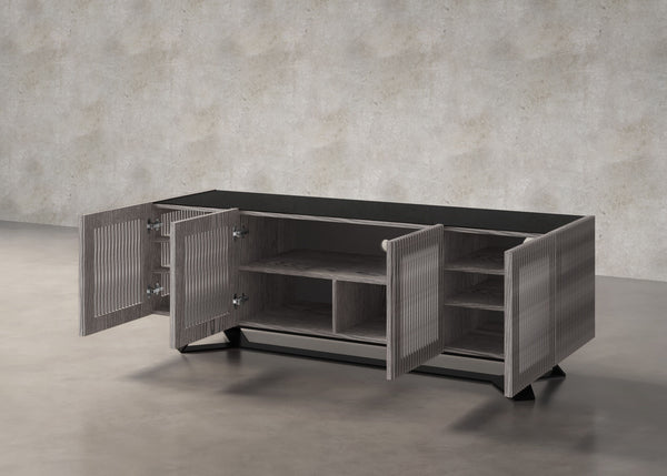 DANIELLE - 86" COASTAL GREY MEDIA CONSOLE/BUFFET