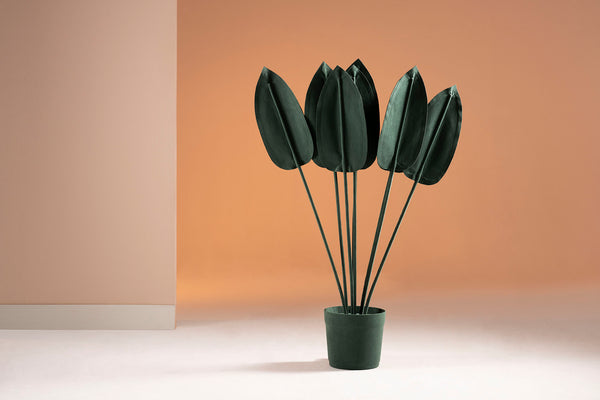 Brazilian flora through a sophisticated, modern lens; Snake Plant Medium Blue; EST10-VER