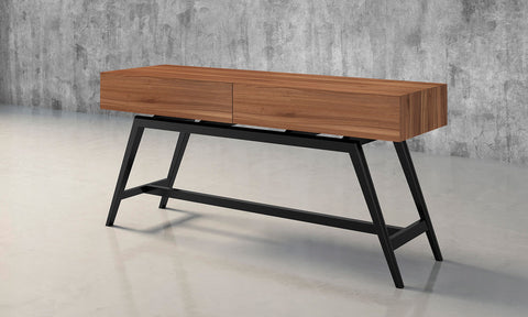 63" Mid-Century Modern Console in American Walnut