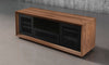 70" Walnut Media Console - Front View