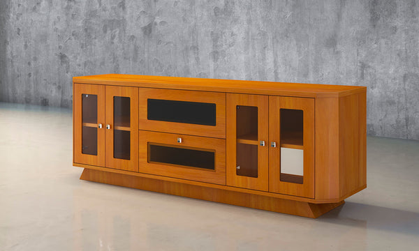 70" Transitional Light Cherry Media Console FT71CRCLC