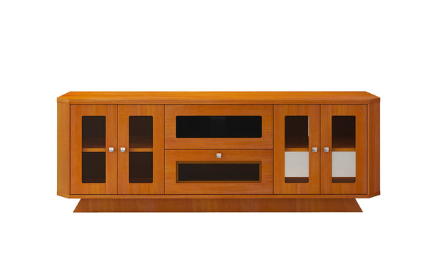 70" Transitional Light Cherry Media Console FT71CRCLC