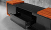 75" Black Lacquer Iron Wood Media Console FT75FAPF