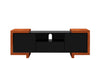 75" Black Lacquer Iron Wood Media Console FT75FAPF