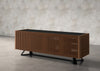 DANIELLE 86" CHOCOLATE BROWN MEDIA CONSOLE/BUFFET