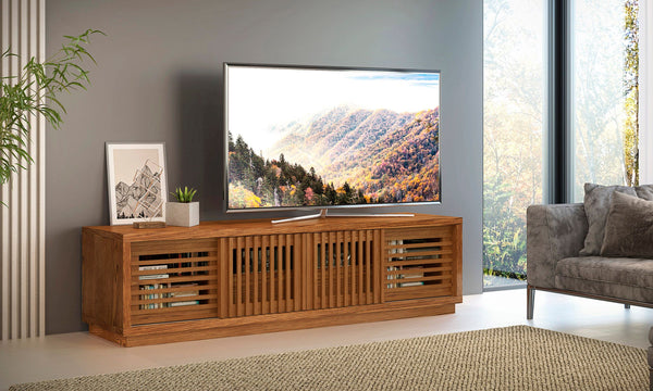 82" Warm Honey Oak Media Console FT82WS