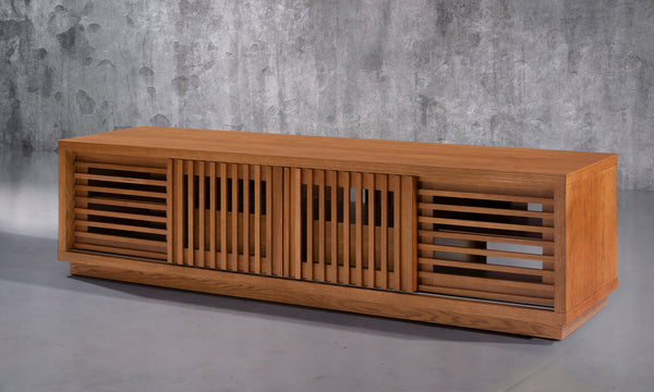 82" Warm Honey Oak Media Console FT82WS