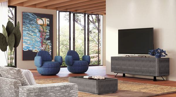 DANIELLE - 86" COASTAL GREY MEDIA CONSOLE/BUFFET