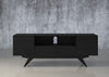 MAXWELL-78" EBONY MEDIA CONSOLE IN AMERICAN RED OAK