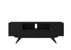 MAXWELL-78" EBONY MEDIA CONSOLE IN AMERICAN RED OAK