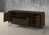 PETER-86" AMERICAN RED OAK MEDIA CONSOLE WITH A CHOCOLATE FINISH