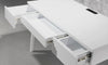 48" MID-CENTURY WHITE LACQUER WRITING DESK - TANGO-DK48WH