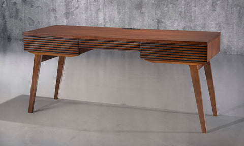 66" MID-CENTURY MODERN CHERRY WRITING DESK - TANGO-DK66CN