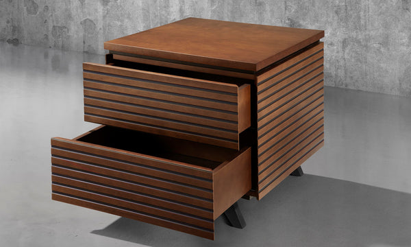 24" Cherry Wood Cognac End Table TANGO-ET