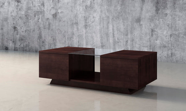 53" Contemporary Cherry Coffee Table with a Wenge Finish;  FT53CCW