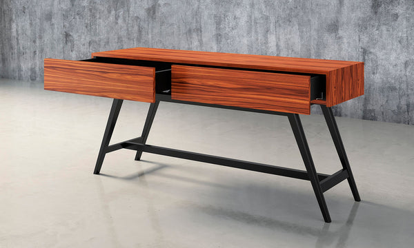 63" Mid-Century Modern Console in Iron Wood FT63MMPF