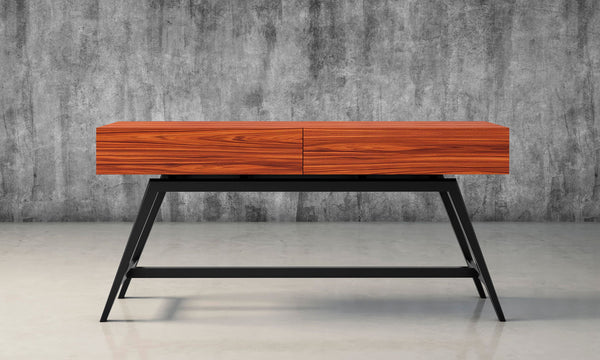 63" Mid-Century Modern Console in Iron Wood FT63MMPF