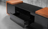 75" Black Lacquer Oak Media Console FT75FA