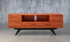 78" Stunning Mid-Century Modern Iron Wood Media Console FT78PF