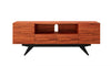 78" Stunning Mid-Century Modern Iron Wood Media Console FT78PF