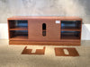70" American Cherry Hardwood Media Console - Back View Panels Off