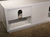 82" White Lacquer Media Console FT82WSLW