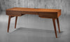 66" MID-CENTURY MODERN OAK WRITING DESK - TANGO-DK66HO