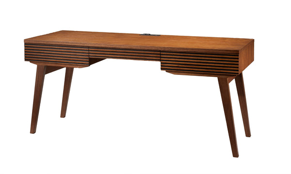 66" MID-CENTURY MODERN OAK WRITING DESK - TANGO-DK66HO