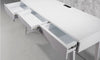 66" MID-CENTURY MODERN MATTE WHITE WRITING DESK - TANGO-DK66WH