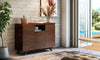 EVAN-47" EXOTIC STORAGE CABINET IN SOUTH AMERICAN IRON WOOD